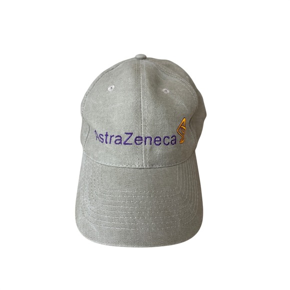 HeadShot AstraZeneca Logo Baseball Cap Khaki Tan Adjustable Dad Hat‎ Corporate